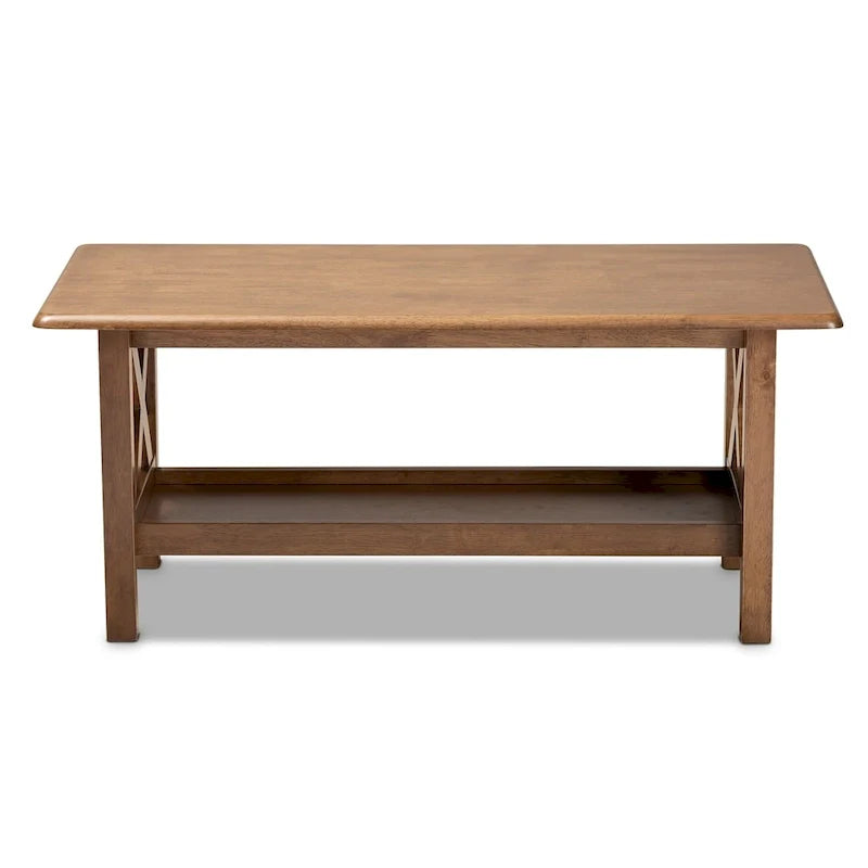 Table basse Copper Grove Ruanbay brun noyer