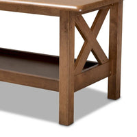 Table basse Copper Grove Ruanbay brun noyer