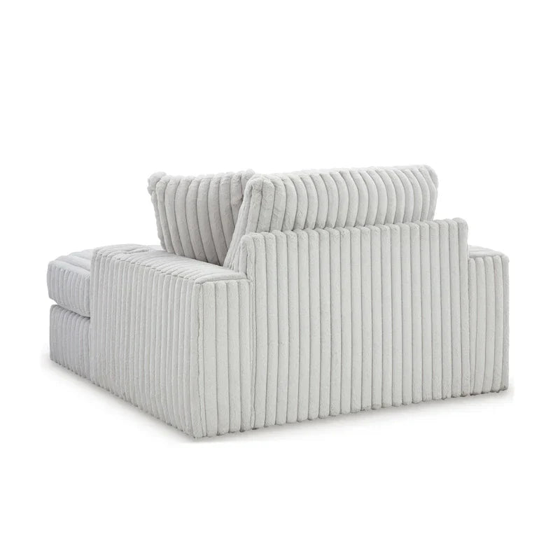 Méridienne Surdimensionnée Roundhill Furniture Azulu, avec Porte-Gobelets et Chargement USB