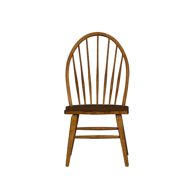 Chaise d'appoint The Gray Barn Hearthstone Ridge tabac à dossier Windsor (lot de 2)