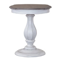Table d'appoint ronde Magnolia Manor blanc antique