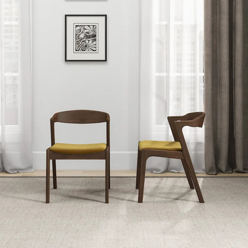 Chaise de salle à manger moderne mid-century Rosanna (lot de 2)