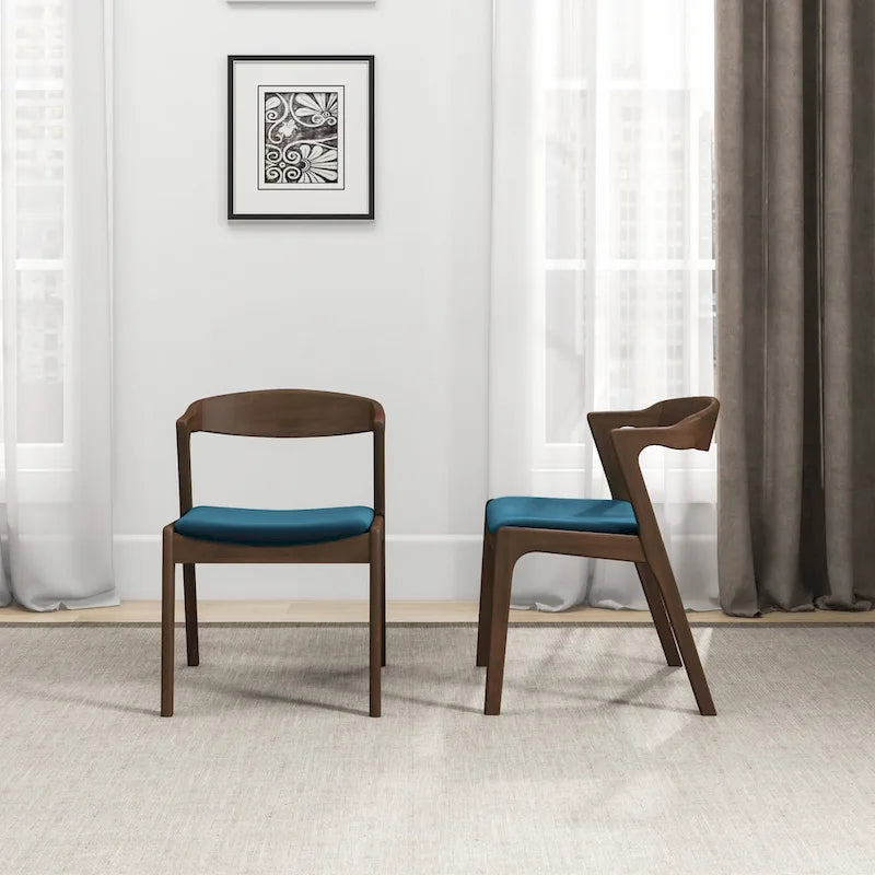 Chaise de salle à manger moderne mid-century Rosanna (lot de 2)