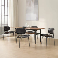 Art Leon Chaises de salle à manger modernes en bois cintré (lot de 2)