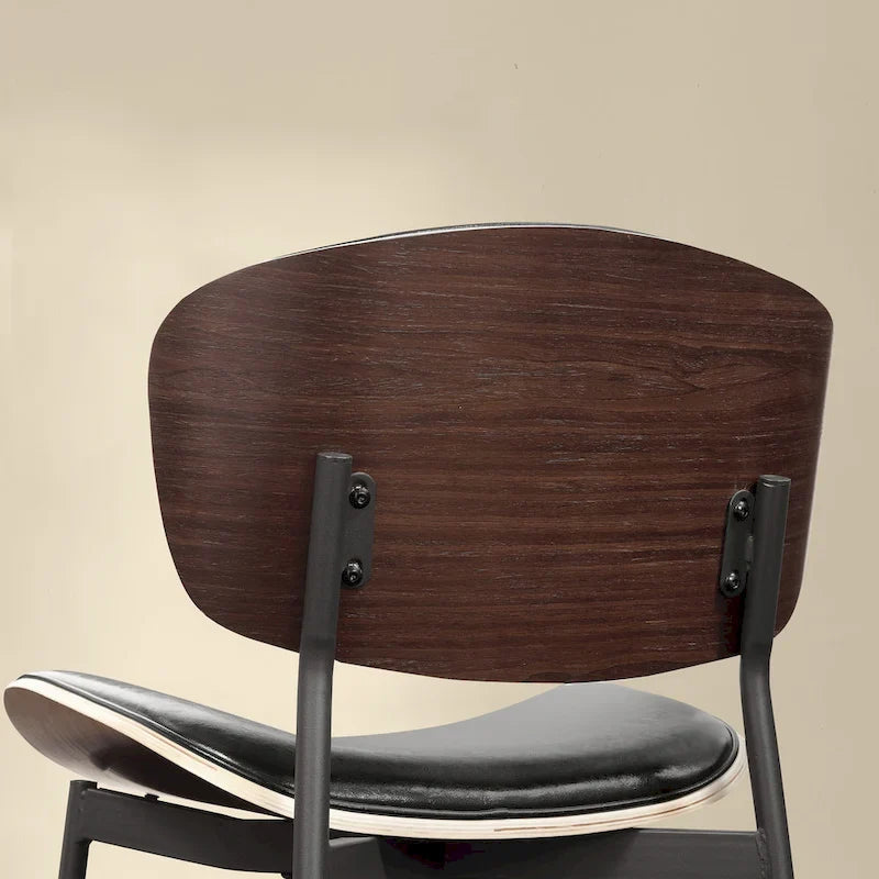 Art Leon Chaises de salle à manger modernes en bois cintré (lot de 2)