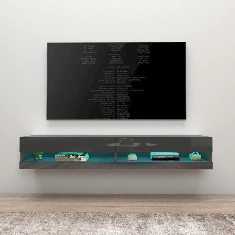Meuble TV suspendu mural flottant Vigo 180 de 71 pouces