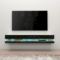 Meuble TV suspendu mural flottant Vigo 180 de 71 pouces