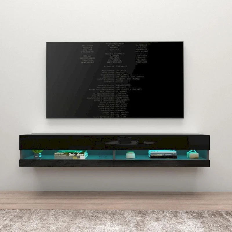 Meuble TV suspendu mural flottant Vigo 180 de 71 pouces