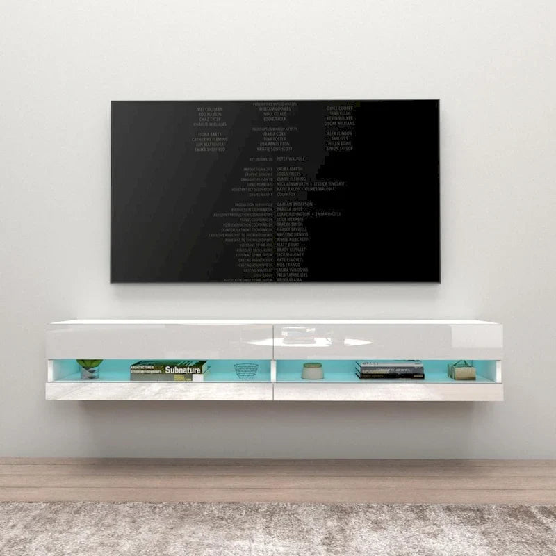Meuble TV suspendu mural flottant Vigo 180 de 71 pouces