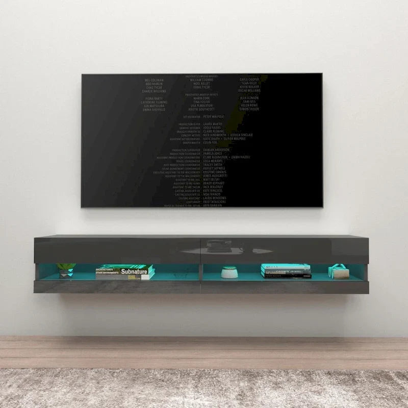 Meuble TV suspendu mural flottant Vigo 180 de 71 pouces