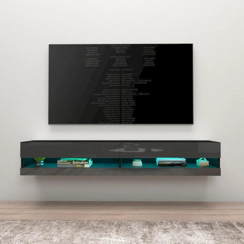 Meuble TV suspendu mural flottant Vigo 180 de 71 pouces