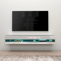 Meuble TV suspendu mural flottant Vigo 180 de 71 pouces