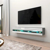 Meuble TV suspendu mural flottant Vigo 180 de 71 pouces
