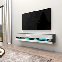 Meuble TV suspendu mural flottant Vigo 180 de 71 pouces