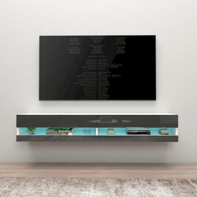 Meuble TV suspendu mural flottant Vigo 180 de 71 pouces
