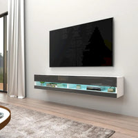 Meuble TV suspendu mural flottant Vigo 180 de 71 pouces