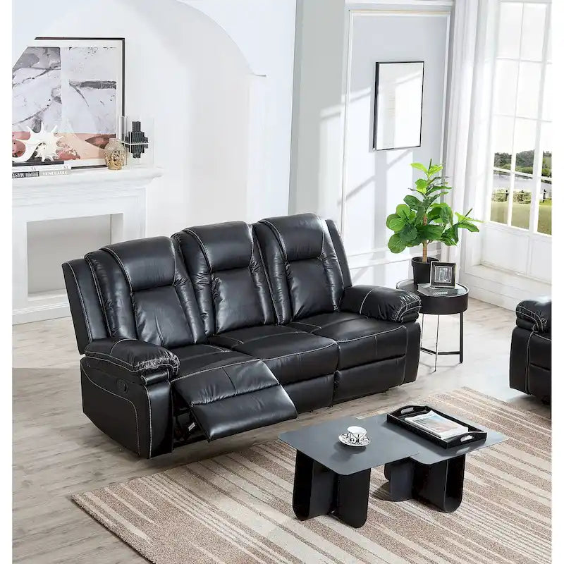 Canapé inclinable en cuir reconstitué