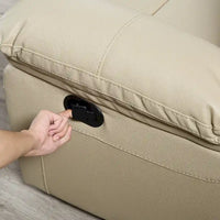 Canapé inclinable en cuir reconstitué