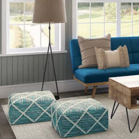 WYNDENHALL Woodley pouf carré