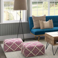 WYNDENHALL Woodley pouf carré