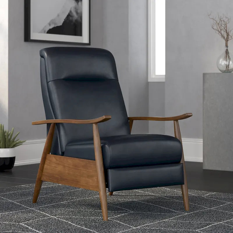 Fauteuil Inclinable à Dossier Poussé en Bois Rembourré Sienna par Greyson Living