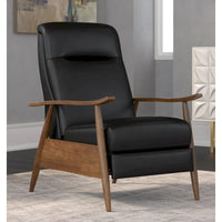 Fauteuil Inclinable à Dossier Poussé en Bois Rembourré Sienna par Greyson Living