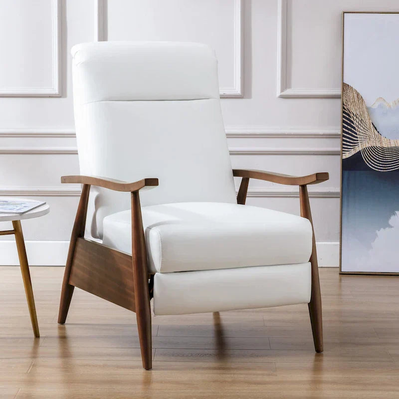 Fauteuil Inclinable à Dossier Poussé en Bois Rembourré Sienna par Greyson Living