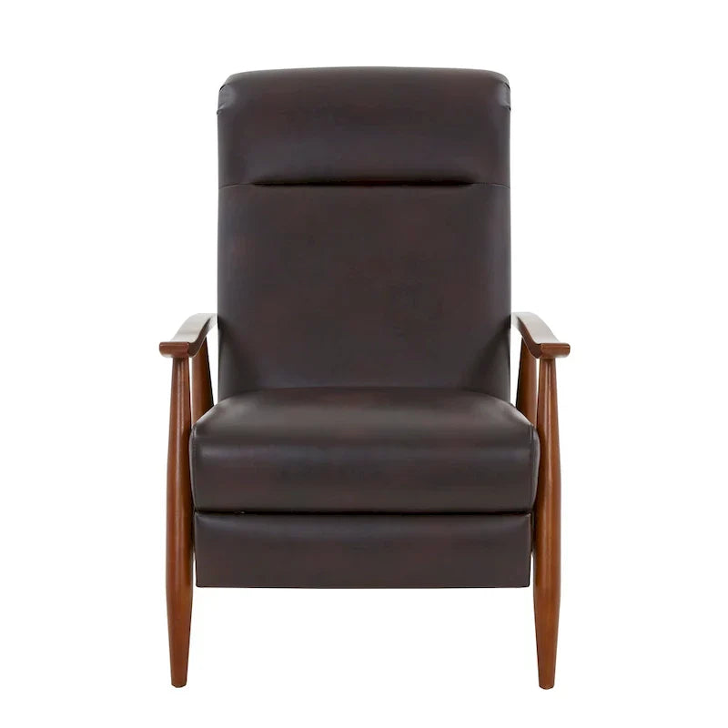 Fauteuil Inclinable à Dossier Poussé en Bois Rembourré Sienna par Greyson Living