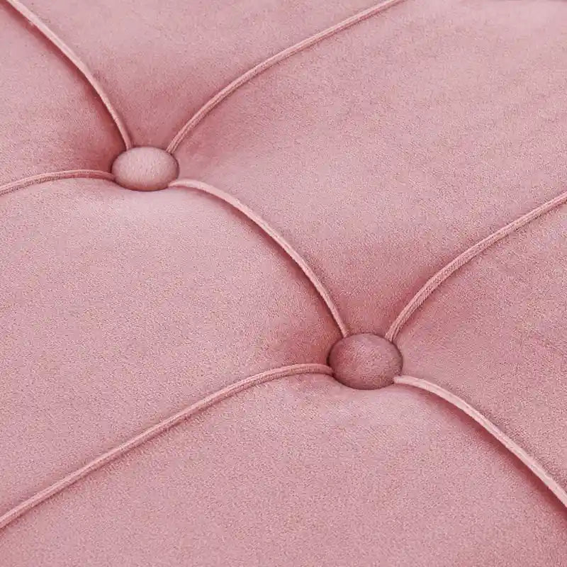 Banc de rangement en velours Silver Orchid Crossgar avec couvercle à charnière