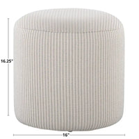 Le pouf rond Alayna 16 de Curated Nomad