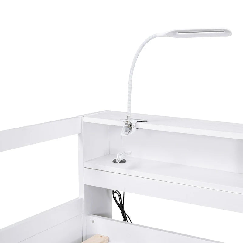 Lit de jour en bois Twin XL avec 2 lits gigognes et conception de recharge USB
