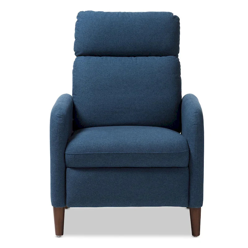 Fauteuil inclinable en tissu au style mid-century par Baxton Studio