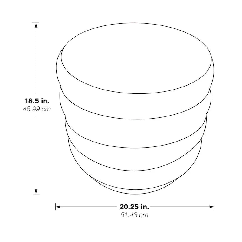 Ottoman de rangement Cecil