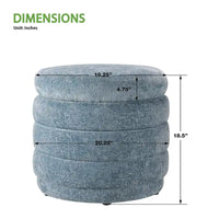 Ottoman de rangement Cecil