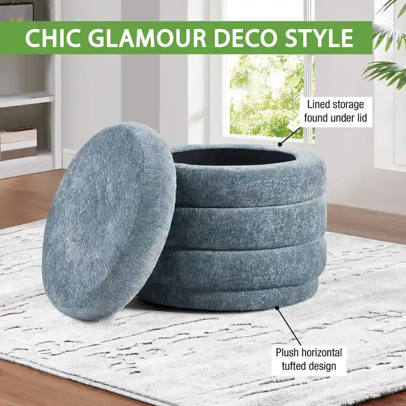 Ottoman de rangement Cecil