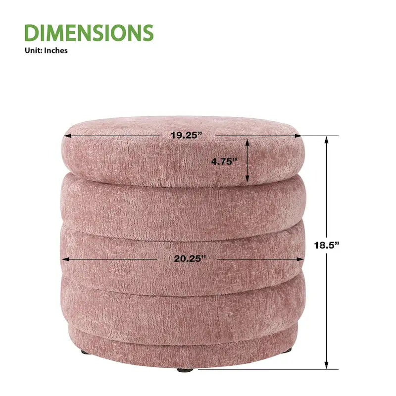 Ottoman de rangement Cecil
