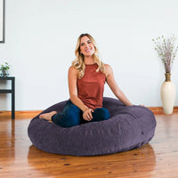 Pouf poire lounge Jaxx Cocoon avec housse en chenille