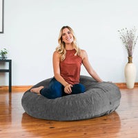 Pouf poire lounge Jaxx Cocoon avec housse en chenille