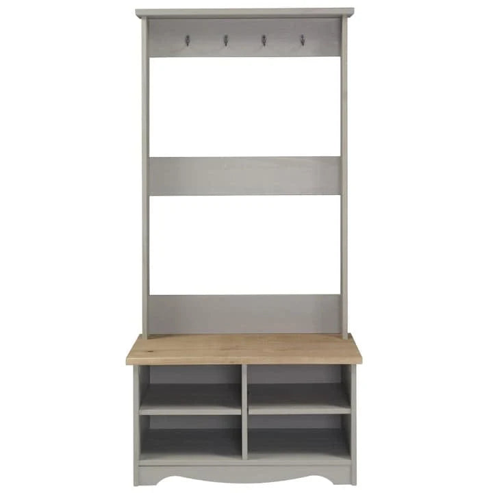 Vestiaire en bois Corona gris