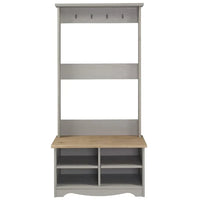 Vestiaire en bois Corona gris