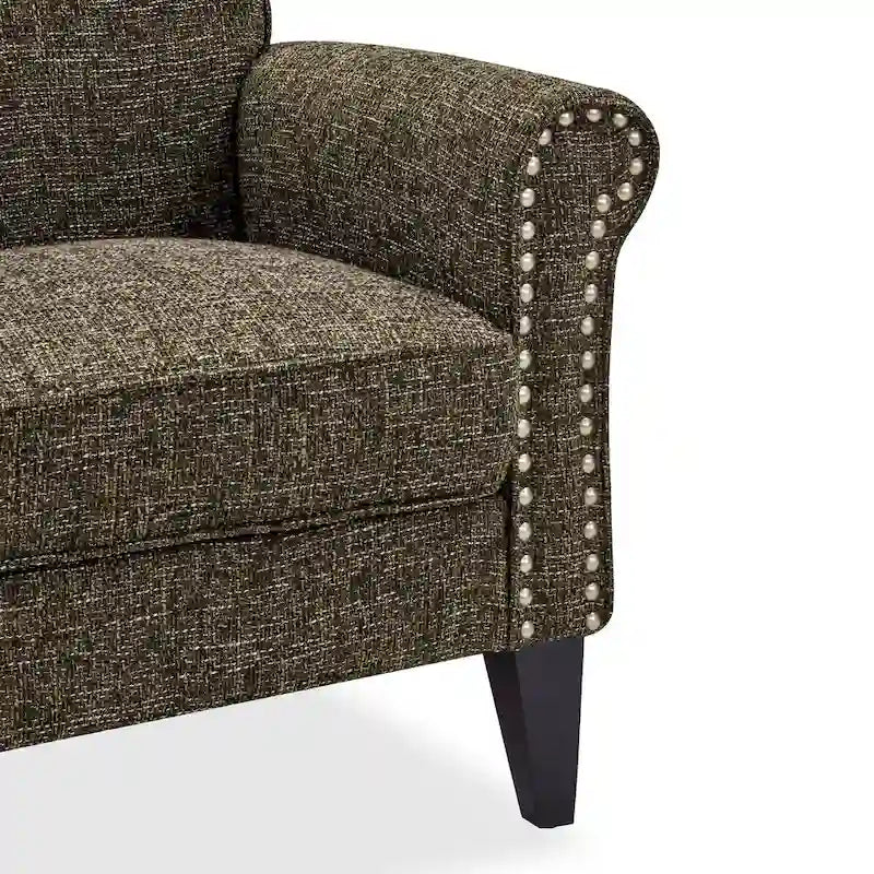 Fauteuil à accoudoirs roulés Herve Copper Grove