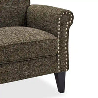 Fauteuil à accoudoirs roulés Herve Copper Grove
