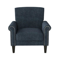 Fauteuil à accoudoirs roulés Herve Copper Grove