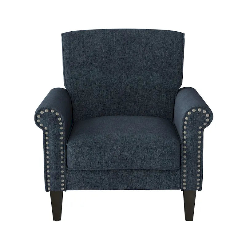 Fauteuil à accoudoirs roulés Herve Copper Grove