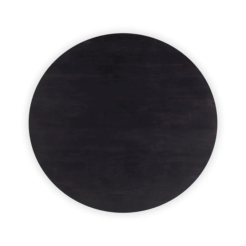 Table basse ronde moderne en bois d'acacia massif Aurelle Home