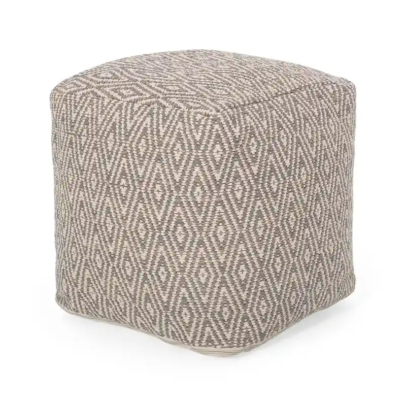 Poufs en coton faits à la main Boven par Christopher Knight Home