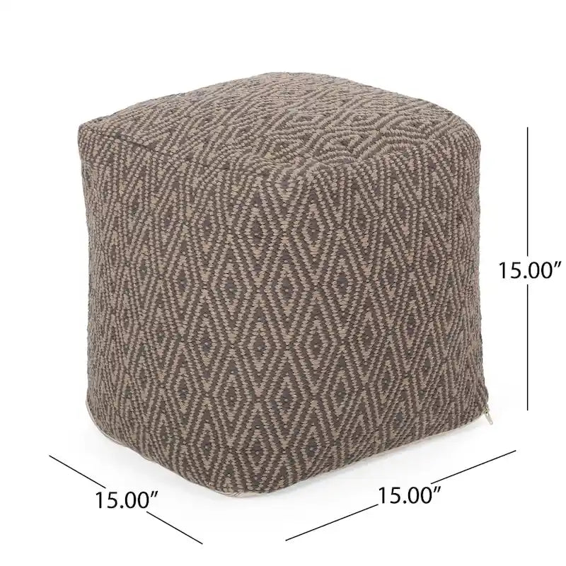 Poufs en coton faits à la main Boven par Christopher Knight Home