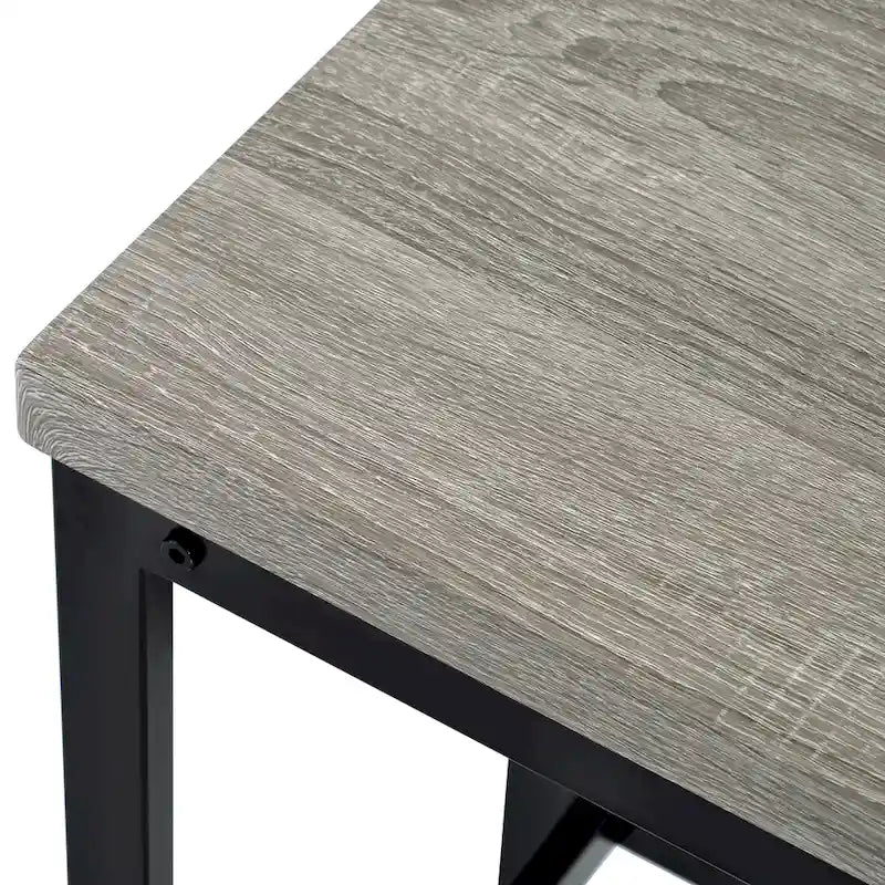Ensemble de table à manger extra-longue avec 3 tabourets pub