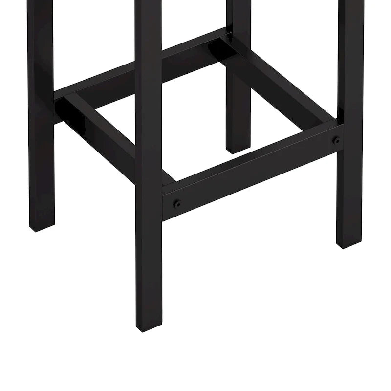 Ensemble de table à manger extra-longue avec 3 tabourets pub