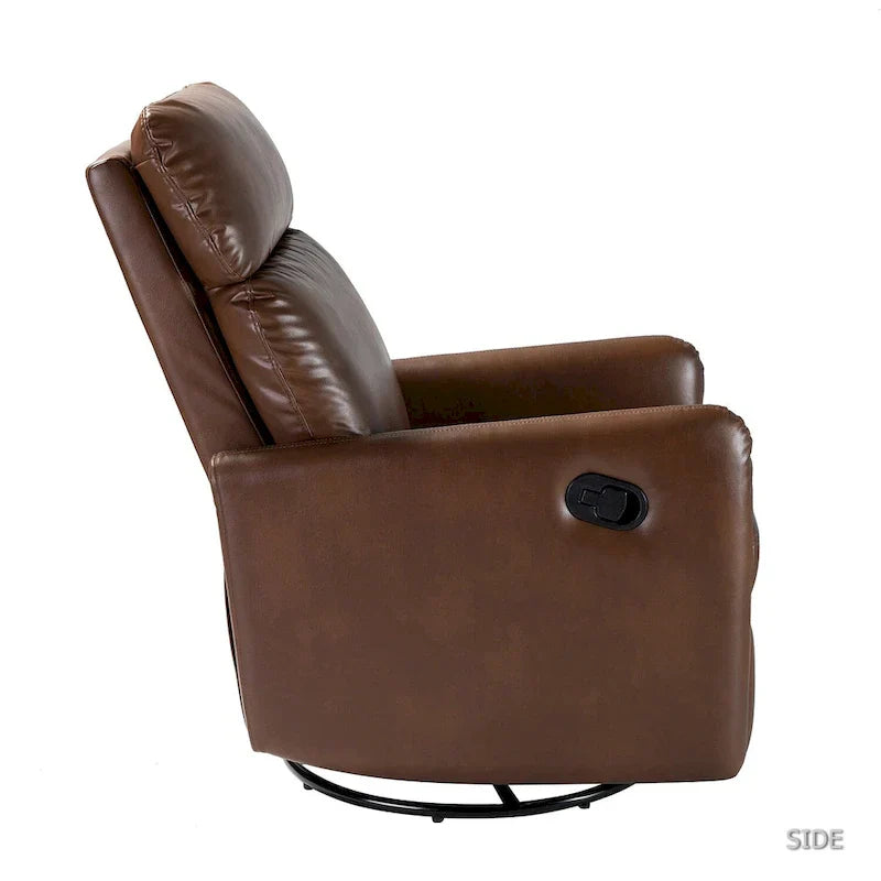 Lyle Fauteuil inclinable pivotant manuel avec base métallique